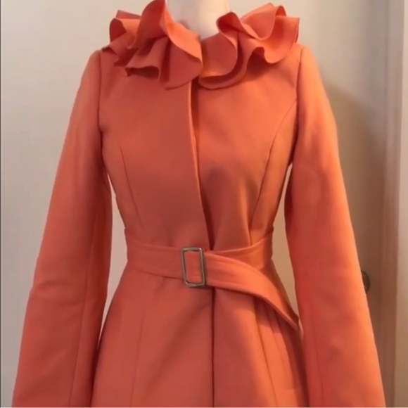 ASOS RUFFLE COAT - Picture 1 of 5